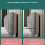 Backrest Soft Bag Bed Headboards for Hotel Headboards American Flannel Cloth Skin-Friendly Light Luxury Household Bed Headboards 2