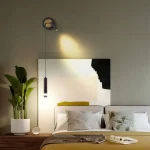 LED Wall Lamp Nordic Double Head Adjustable Wall Lights Creative Bedroom Bedside Reading Lamps Indoor Acrylic Home Decor Sconces 6