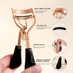 with 15 Silicone Pads and Stainless Steel Eyelash Curler Portable Eyelash Curler, Used for Eyelash Extension and Curling Tools 5