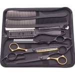 Hair Scissors JP Stainless Hairdressing Scissors 6" Haircut Set Thinning Shears Barber Shop Haircut Scissors Razor Combs C1001 2