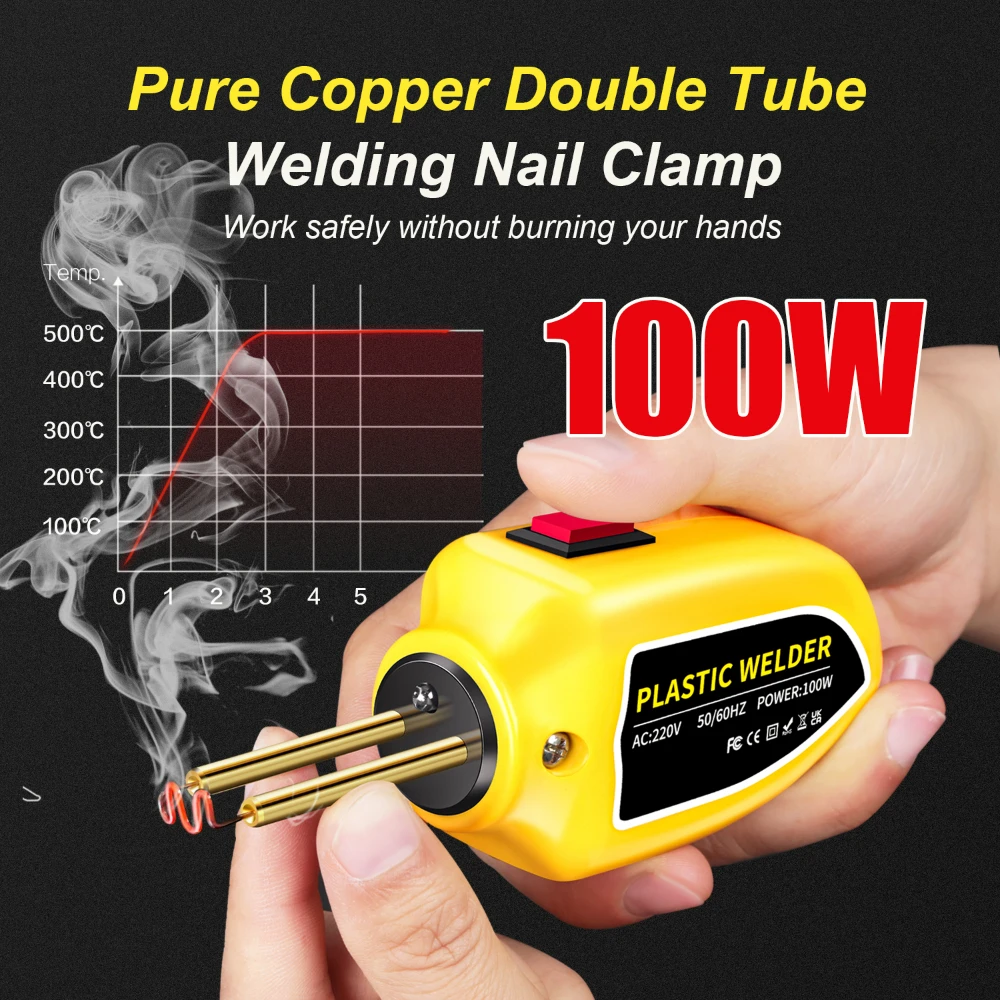 100W Plastic Welding Machine Plastic Welder Gun 200pcs Hot Stapler Bumpers Repair Kit Soldering Iron For Car Bumper Repair Tools 100W Plastic Welding Machine Plastic Welder Gun 200pcs Hot Stapler Bumpers Repair Kit Soldering Iron For Car Bumper Repair Tools