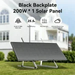 Rvpozwer 12.8V 200W Monocrystalline Solar Panel 18BB N-Type Module Off Grid PV Power Cells Waterproof  For Roof Home Off Grid