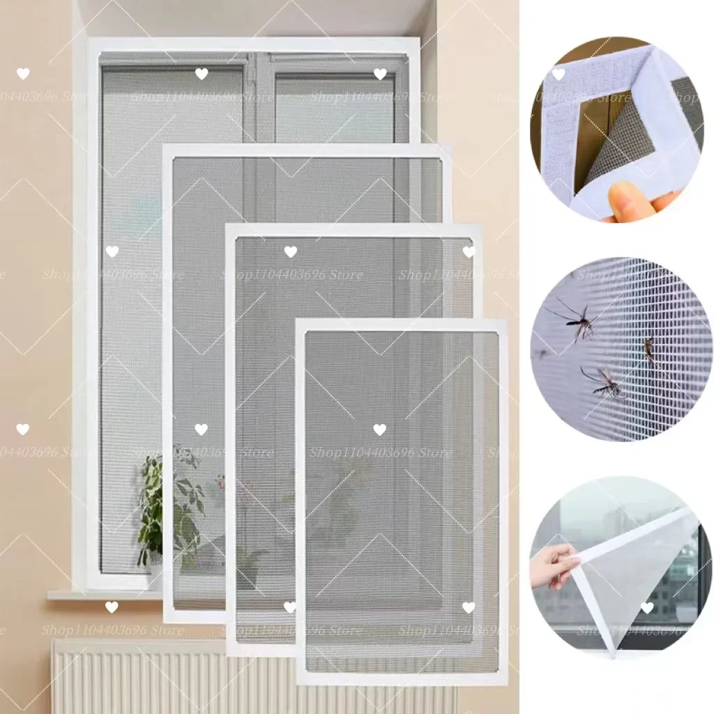 Customizable Size Window Mosquito Nets Insect Fly Screen Curtain Indoor anti-mosquito Fly Bug Mesh Mosquito Nets Insect Screen Customizable Size Window Mosquito Nets Insect Fly Screen Curtain Indoor anti-mosquito Fly Bug Mesh Mosquito Nets Insect Screen