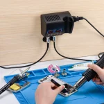 2 in 1 750W Soldering Station LCD Digital display welding rework station for cell-phone BGA SMD PCB IC Repair solder tools 8898 4