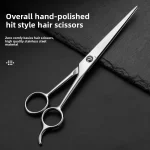 Professional Hairdressing Barber Scissors Stainless Steel Hair Cutting Shears for Salon Stylists Home Use with Ergonomic Design 2