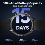 HAYLOU Solar 5 Voice Calling Smartwatch 1.58'' AMOLED Display 60Hz Smart Watch 24H Health Monitoring Sports Smartwatch for Men 6
