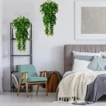 1Pcs Artificial 5Forks Rattan Eucalyptus Wall Hanging Simulation Greenery Fake Hanging Plants Vine Diy  Home Outdoor Decor Plant 4