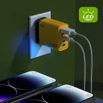 240W GaN USB C Charger 5 in 1 Fast Charging Phone Charger Power Adapter For iPhone Samsung Xiaomi Type C EU/US Plug Wall Charger 3