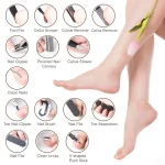 27PCS Foot Care Tool Pedicure Manicure Kit Set Stainless Steel Peeling Exfoliating Callus Dead Skin Remover Foot Scrubbing Brush 6
