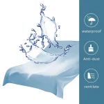 Waterproof Fitted Sheet Bedding Cover Bed Cloth Solid Color Mattress Cover Bed Protector Cover For Bedroom Guest Room 4
