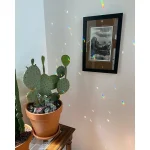 2pcs 30mm Round Crystal Sun Catchers, Glass Prism Hanging Sun Catchers, Rainbow Maker For Window, Balcony,  Garden Decorat 4