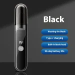 Rechargeable Electric Nose Hair Trimmer Hair Trimmer Nose Hair Remover Scissors Cleaning Tool Men's Shaving Knife 5