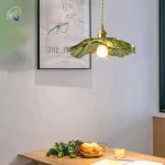 Vintage Pendant Lights Flower Glass Hanging Lamps Home Decoration Lighting Living Room Bedroom Bedside Light Fixture Indoor Shop 3