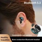 X55 Mini Wireless Earphones Bluetooth Headphones Noise Reduction Sport Game Sleep Bluetooth 50 Earbuds HIFI Stereo Music Headset 6
