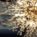 Modern Sky Star Fireball Crystal Pendant LED Lighting Dandelion Restaurant, Living Room Pendant, Bar Art Danish Luminaire 3