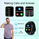LAXASFIT H9 Smartwatch Dial to Answer Calls Calorie Tracking Heart Rate Blood Oxygen Monitoring Bluetooth Smart Watch 3