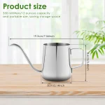 350ML Watering Can Stainless Steel Long Spout Kettle Nordic Garden Flower Pot for Indoor Outdoor Bonsai Plants Gardening Shower 3