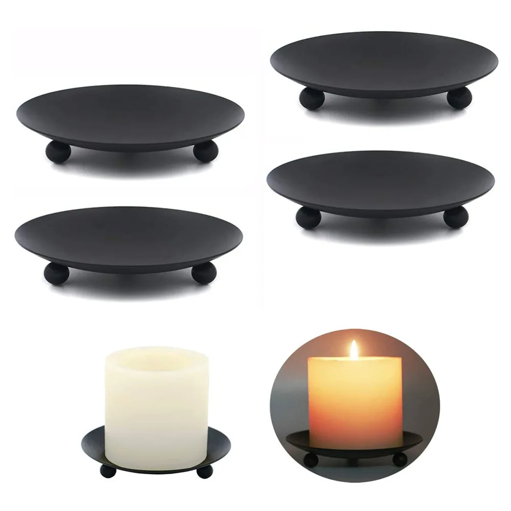 Iron Plate Candle Holder Pillar Art Decorative Pedestal For Wedding Birthdays Party Festival Candlestick Holder Gift Home Decor Iron Plate Candle Holder Pillar Art Decorative Pedestal For Wedding Birthdays Party Festival Candlestick Holder Gift Home Decor