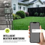 2025 Tuya Wifi+RF433 smart Garden Sprinkler Water Timer by 3 Way Rain Delay Filter Programmable Automatic Irrigation Controller 5