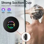 Portable Wireless Bluetooth Speaker LED Light IPX4 Waterproof Loudspeaker Outdoor Bathroom Large Suction Cup Stereo Sound Box 2