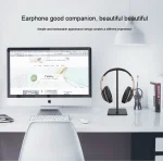 Aluminium Alloy Metal Headset Stand Holder Headphone Rack Mount Hanger Flexible Earphone Gamer Hanger Display Rack 4