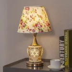 European American Style Vintage Creative Floral Table Lamp Vintage Ceramic Warm Light Perfect For Bedroom Living Room Led Lamps 2