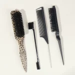 Bristle Slick Back Hair Brush for Sleek Ponytail Bun & Smoothing Baby Hairs, Flyaways, Edge Control - Backcombing & Teasing 6