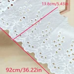 1 yard cotton cut-out embroidery lace garment accessories home textiles home decoration tablecloth lace fabric 5