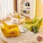 Soft Small Sofa Chair Comfortable Ergonomic Living Room Lazy Sofa With Storage Bag Children's Bear Sofa Chair For Boys And Girls 2