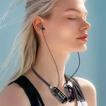 Color Screen Bluetooth 5.4 Earphones Neckband Headphones Wireless Headsets Noise Reduction Earbuds for Live Earphone Monitor 6