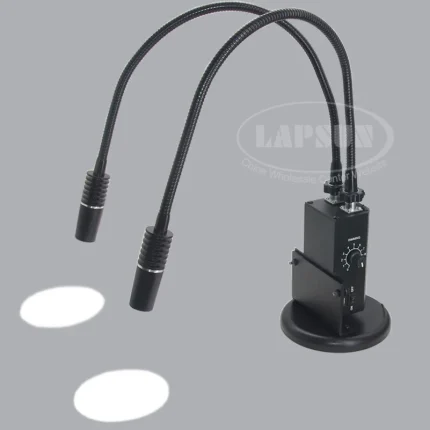 6W 6500K Dual LED Gooseneck Lights Illuminator Lamp F Industry Stereo Microscope Camera Magnifier Column Table Anti Glare Solder