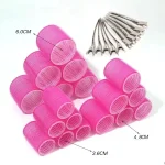 Hair Curling Rollers in Various Sizes for DIY Lazy Hair Styling, Air Bangs Curlers, Plastic Hair Curling Tool 2