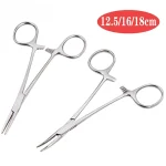 Hand Tool 12.5 16 18cm Hemostatic Forceps Pet Hair Clamp Fishing Locking Pliers Epilation Tools Curved/Straight Tip Cutter Tool