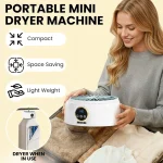 Portable Mini Clothes Dryer, Compact Electric Dryer for Apartments & Travel, Fast Drying with Adjustable Timer and Wrinkle Care 5