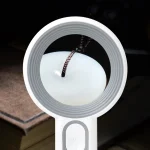 Rechargeable Handheld Magnifier 3 Lighting Modes Illuminated Magnifying Glass with LED Light for Seniors Reading Repair 6