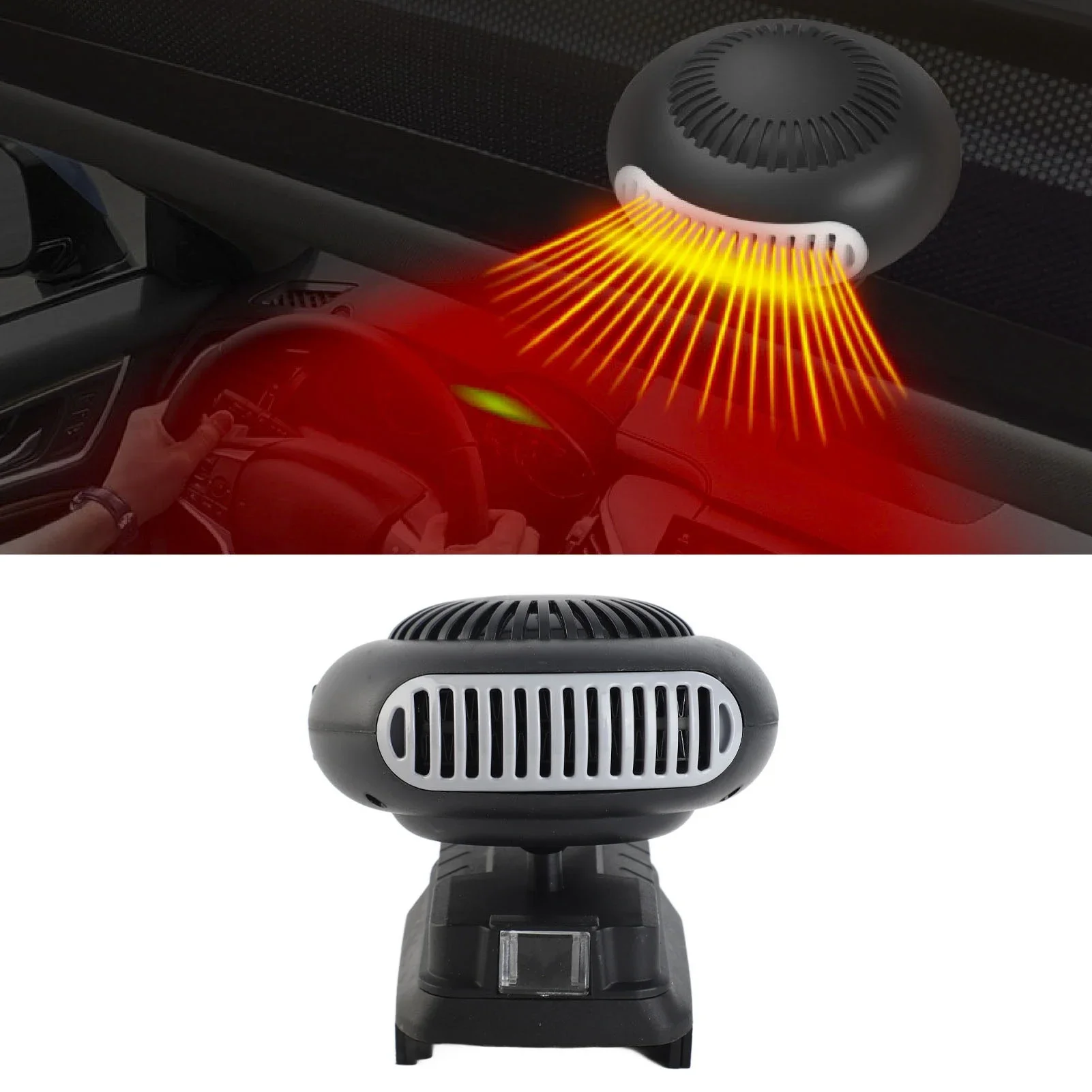 Electric Heater Fan Electric Portable 2 Gear Space Heater 18V Battery Powered 170W for Workshop Electric Heater Fan Electric Portable 2 Gear Space Heater 18V Battery Powered 170W for Workshop