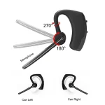New V8 Wireless Bluetooth Single Earphone With HD Mic Stereo Headset Handsfree Call Business Headphone For Sports Driving Travel 2