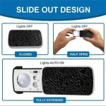 Portable Triplex Magnification Loupe 30X-90X-Slide-Out LED/UV Lighted Jewelry Magnifier for Precision Gemology & Micro-Engraving 3
