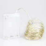 Fairy Lights AA Battery Powered 1M 10 2M 20 3M 30 5M 50 10M 100Leds Silver Led Copper Wire String Light Decorative Fairy Lights 5