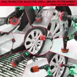 5pcs Multi-Purpose Electric Drill-Brush kit Power Scrubber Brush Car Polisher Kitchen Bathroom Cleaning Kit Toilet Cleaning Tool 2