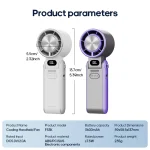 KINSCOTER Outdoor Foldable Portable Handheld Fan Mini Cooling Rechargeable 3600mAh 100-level Free Control High Speed Turbo Fan 6