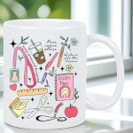 Retrogive a Thank-You Gift to The Teacher Ceramic Coffee Mug - Insulated, Reusable, Hand-Wash Only - Ideal for Camping & Outdoor 4