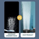 Adjustable High Pressure Shower Head 5 Modes with Hose Water Saving One-Key Stop Spray Nozzle - Bathroom Shower Accessories 3