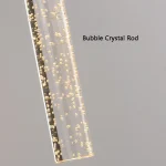 Nordic Bubbles Crystal Rod LED Wall Lamp Bedroom Bedside Living Room Wall Light Aisle Interior Home decoration AC85-265V 5