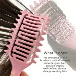 Curl Define Styling Brush Hollow Out Detangling Hair Brush Tangled Wet Curly Hair Comb Shaping Curls Barber Hairdressing Tools 2