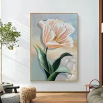 New Handmade Knife Flower Oil Painting Large Size 100% Handpainted Oil Painting On Canvas Wall Art Picture Home Decoration 5