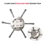 Weed Brush Head Steel Wire Wheel Grass Trimmer Head Removal Moss Rust Lawn Mower Grass Brush Disc Weed Brush Trimmer Heads 5
