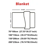 Solid color thickened wide striped multifunctional blanket, can be used as bed sheet cover blanket, nap blanket, pet blanket 6
