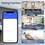 20A Tuya WiFi Smart Switch 16A RF 433Mhz Wireless Relay Receiver Mini Round Panel Switch Voice Control Alexa Google Home Alice 5