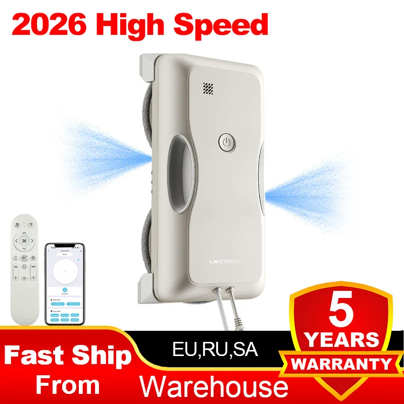 Window Cleaning Robot LIECTROUX G8, High Speed,Double Water Spray,Window Robot Vacuum Cleaner,Glass Wiper,AI Route Window Cleaning Robot LIECTROUX G8, High Speed,Double Water Spray,Window Robot Vacuum Cleaner,Glass Wiper,AI Route